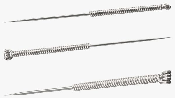 Short Acupuncture Needle Silver