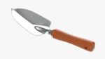 Short garden shovel with handle