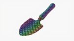 Short garden shovel with handle