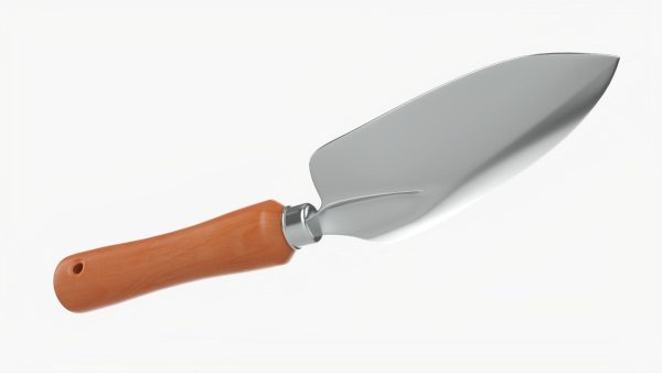 Short garden shovel with handle
