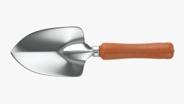 Short garden shovel with handle
