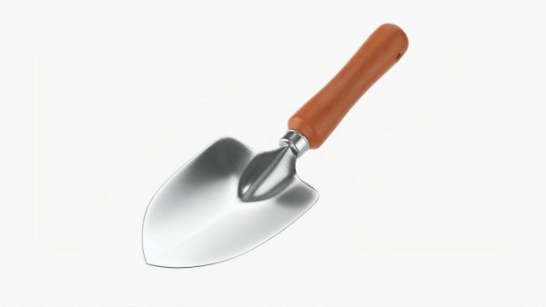 Short garden shovel with handle