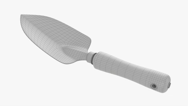 Short garden shovel with handle