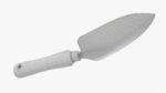 Short garden shovel with handle
