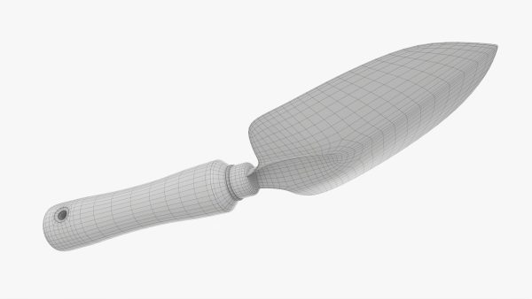 Short garden shovel with handle