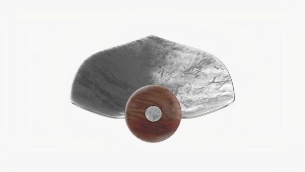 Short garden shovel with handle dirty