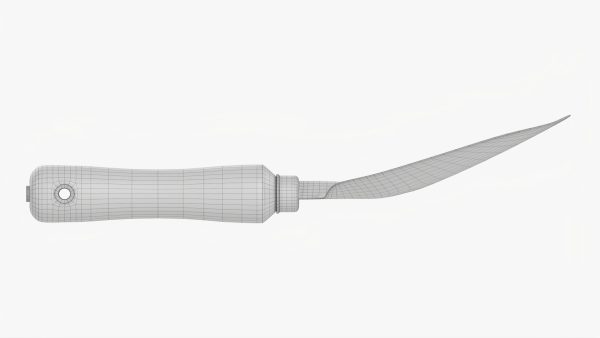 Short garden shovel with handle dirty
