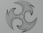 Shuriken blade 3D model for 3D print