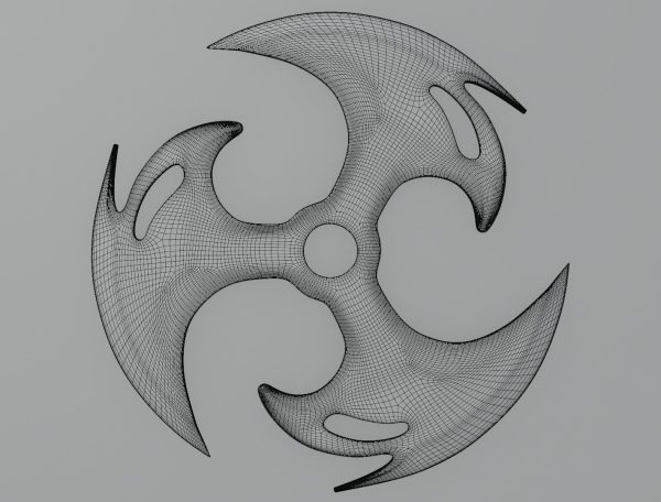 Shuriken blade 3D model for 3D print