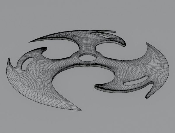 Shuriken blade 3D model for 3D print
