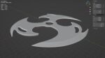 Shuriken blade 3D model for 3D print