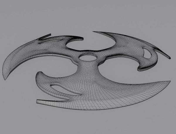 Shuriken blade 3D model for 3D print