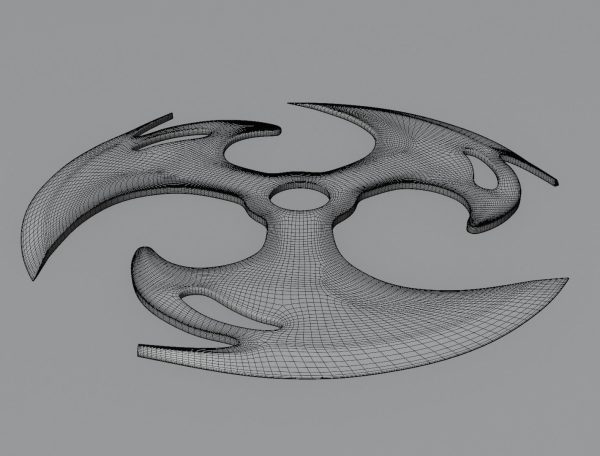Shuriken blade 3D model for 3D print