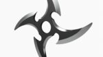 Shuriken throwing ninja knife 06