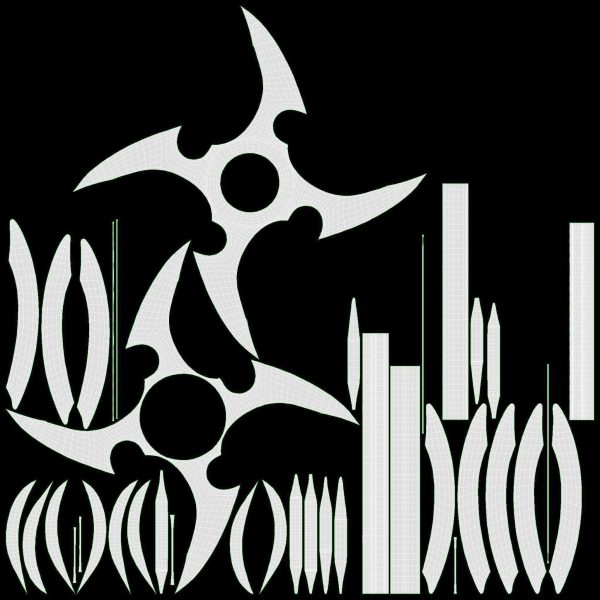 Shuriken throwing ninja knife 06