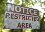 Sign Restricted Area Game Ready PBR Textures model