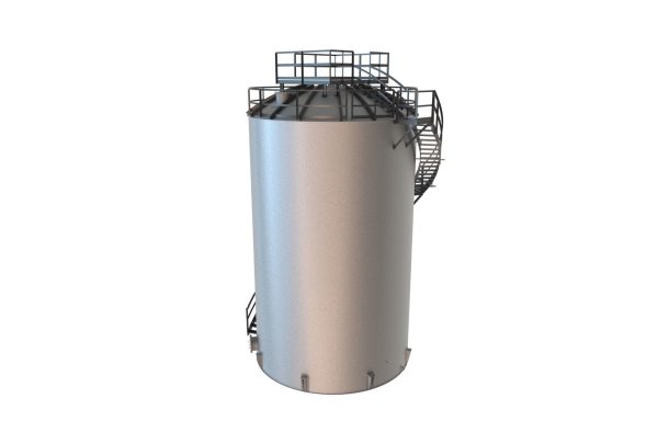 Silo tank industrial 3d model