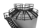 Silo tank industrial 3d model