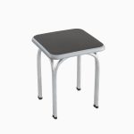 Silver Steel Stool 01