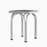 Silver Steel Stool 01
