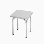 Silver Steel Stool 02