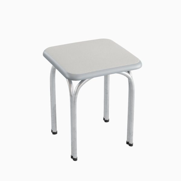 Silver Steel Stool 02