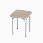 Silver Steel Stool 03