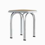 Silver Steel Stool 03