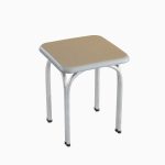 Silver Steel Stool 03