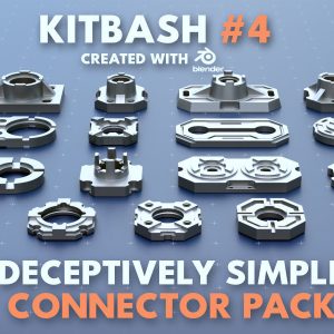 Simple Connector Kitbash Pack 4