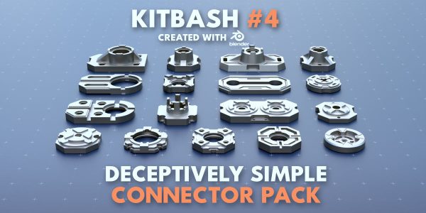 Simple Connector Kitbash Pack 4