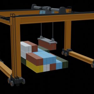 Simple Crane with some Containers