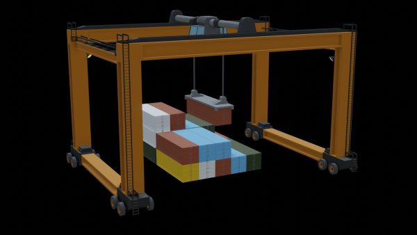 Simple Crane with some Containers