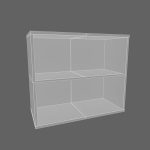 Simple small wooden shelf