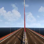 Single Suspended Water Road Bridge