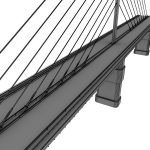 Single Suspended Water Road Bridge
