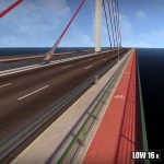 Single Suspended Water Road Bridge