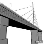 Single Suspended Water Road Bridge