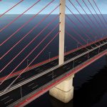 Single Suspended Water Road Bridge