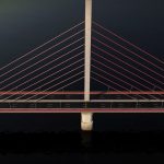 Single Suspended Water Road Bridge