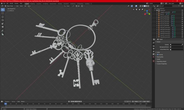 Skeleton Keys Bunch Steel