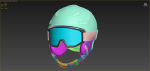 Ski Helmet and Goggles Uvex