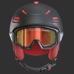 Ski Helmet and Goggles Uvex