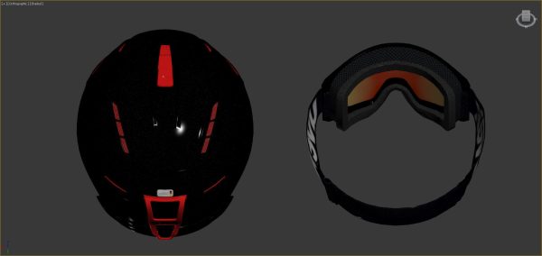 Ski Helmet and Goggles Uvex
