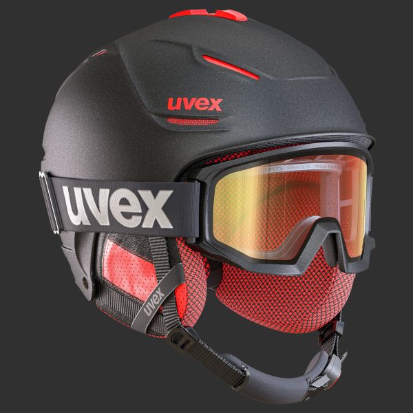 Ski Helmet and Goggles Uvex