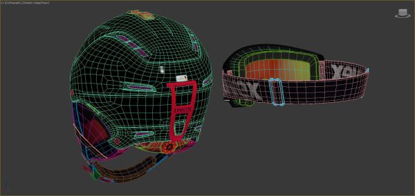Ski Helmet and Goggles Uvex