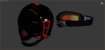 Ski Helmet and Goggles Uvex