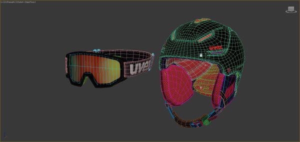 Ski Helmet and Goggles Uvex