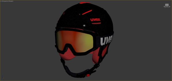 Ski Helmet and Goggles Uvex