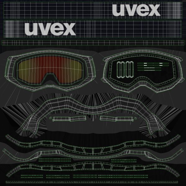 Ski Helmet and Goggles Uvex